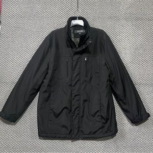 Kenneth Cole Reaction Black Performance Jacket with Stand-Up Collar